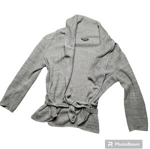 Armani Exchange Gray Knit Cardigan W/ Tie